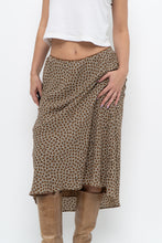 Load image into Gallery viewer, Vintage x MAX STUDIO Black, Brown Polkadot Midi Skirt (L, XL)