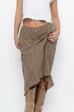 Load image into Gallery viewer, Vintage x MAX STUDIO Black, Brown Polkadot Midi Skirt (L, XL)
