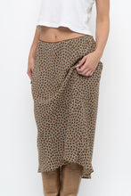 Load image into Gallery viewer, Vintage x MAX STUDIO Black, Brown Polkadot Midi Skirt (L, XL)