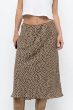 Load image into Gallery viewer, Vintage x MAX STUDIO Black, Brown Polkadot Midi Skirt (L, XL)