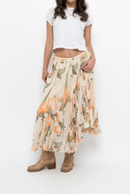 Load image into Gallery viewer, Vintage x Cotton, Silk Patterned Maxi Skirt (XS-M)