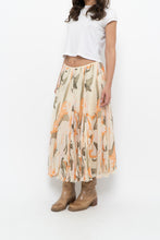 Load image into Gallery viewer, Vintage x Cotton, Silk Patterned Maxi Skirt (XS-M)