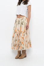 Load image into Gallery viewer, Vintage x Cotton, Silk Patterned Maxi Skirt (XS-M)