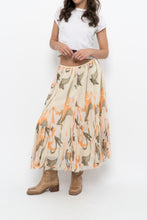 Load image into Gallery viewer, Vintage x Cotton, Silk Patterned Maxi Skirt (XS-M)