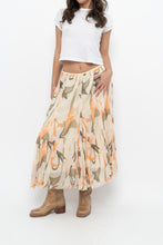 Load image into Gallery viewer, Vintage x Cotton, Silk Patterned Maxi Skirt (XS-M)