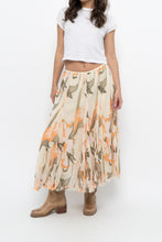 Load image into Gallery viewer, Vintage x Cotton, Silk Patterned Maxi Skirt (XS-M)
