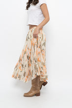 Load image into Gallery viewer, Vintage x Cotton, Silk Patterned Maxi Skirt (XS-M)