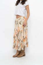 Load image into Gallery viewer, Vintage x Cotton, Silk Patterned Maxi Skirt (XS-M)