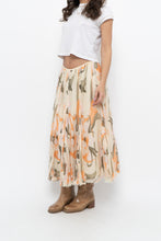 Load image into Gallery viewer, Vintage x Cotton, Silk Patterned Maxi Skirt (XS-M)