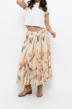 Load image into Gallery viewer, Vintage x Cotton, Silk Patterned Maxi Skirt (XS-M)