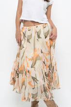 Load image into Gallery viewer, Vintage x Cotton, Silk Patterned Maxi Skirt (XS-M)