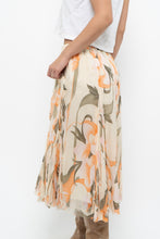 Load image into Gallery viewer, Vintage x Cotton, Silk Patterned Maxi Skirt (XS-M)