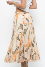 Load image into Gallery viewer, Vintage x Cotton, Silk Patterned Maxi Skirt (XS-M)