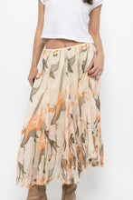 Load image into Gallery viewer, Vintage x Cotton, Silk Patterned Maxi Skirt (XS-M)