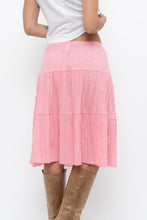 Load image into Gallery viewer, Vintage x Made in USA x Pink Tiered Midi Skirt (S, M)