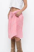 Load image into Gallery viewer, Vintage x Made in USA x Pink Tiered Midi Skirt (S, M)