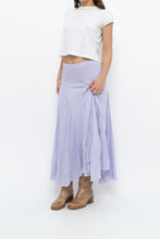 Load image into Gallery viewer, Vintage x Made in USA x Lavender Layered Maxi Skirt (XL, XXL)