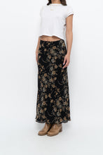 Load image into Gallery viewer, Vintage x OLD NAVY Black Floral Maxi Skirt (XS-M)