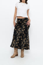 Load image into Gallery viewer, Vintage x OLD NAVY Black Floral Maxi Skirt (XS-M)