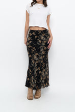 Load image into Gallery viewer, Vintage x OLD NAVY Black Floral Maxi Skirt (XS-M)