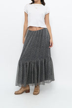 Load image into Gallery viewer, Vintage x RALPH LAUREN Silk-feel Navy Floral Maxi Skirt (S-L)