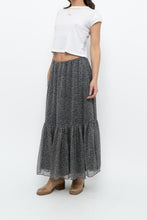 Load image into Gallery viewer, Vintage x RALPH LAUREN Silk-feel Navy Floral Maxi Skirt (S-L)