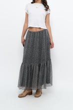 Load image into Gallery viewer, Vintage x RALPH LAUREN Silk-feel Navy Floral Maxi Skirt (S-L)