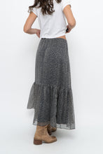 Load image into Gallery viewer, Vintage x RALPH LAUREN Silk-feel Navy Floral Maxi Skirt (S-L)