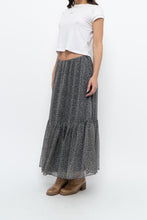 Load image into Gallery viewer, Vintage x RALPH LAUREN Silk-feel Navy Floral Maxi Skirt (S-L)
