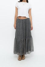 Load image into Gallery viewer, Vintage x RALPH LAUREN Silk-feel Navy Floral Maxi Skirt (S-L)