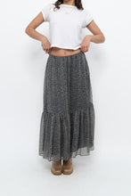 Load image into Gallery viewer, Vintage x RALPH LAUREN Silk-feel Navy Floral Maxi Skirt (S-L)