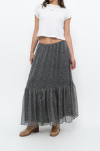 Load image into Gallery viewer, Vintage x RALPH LAUREN Silk-feel Navy Floral Maxi Skirt (S-L)