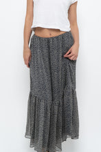 Load image into Gallery viewer, Vintage x RALPH LAUREN Silk-feel Navy Floral Maxi Skirt (S-L)