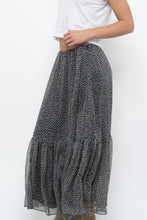 Load image into Gallery viewer, Vintage x RALPH LAUREN Silk-feel Navy Floral Maxi Skirt (S-L)