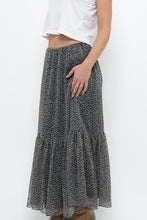 Load image into Gallery viewer, Vintage x RALPH LAUREN Silk-feel Navy Floral Maxi Skirt (S-L)