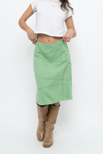 Load image into Gallery viewer, Vintage x Made in India x Green Cotton Panelled Midi Skirt (L)