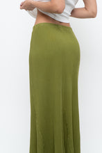 Load image into Gallery viewer, Vintage x Chartreuse Ribbed Stretchy Maxi Skirt (M, L)