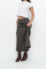 Load image into Gallery viewer, Vintage x SANDWICH Olive Green Maxi Skirt (L)