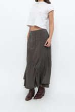 Load image into Gallery viewer, Vintage x SANDWICH Olive Green Maxi Skirt (L)