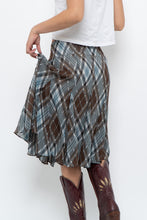Load image into Gallery viewer, Vintage x RW&amp;CO Teal Plaid Midi Skirt (M, L)
