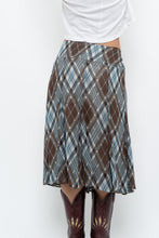 Load image into Gallery viewer, Vintage x RW&amp;CO Teal Plaid Midi Skirt (M, L)