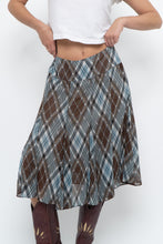 Load image into Gallery viewer, Vintage x RW&amp;CO Teal Plaid Midi Skirt (M, L)