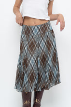 Load image into Gallery viewer, Vintage x RW&amp;CO Teal Plaid Midi Skirt (M, L)
