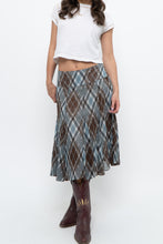Load image into Gallery viewer, Vintage x RW&amp;CO Teal Plaid Midi Skirt (M, L)