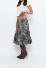 Load image into Gallery viewer, Vintage x RW&amp;CO Teal Plaid Midi Skirt (M, L)