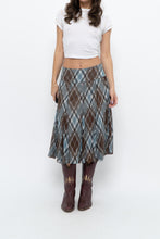 Load image into Gallery viewer, Vintage x RW&amp;CO Teal Plaid Midi Skirt (M, L)