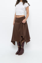 Load image into Gallery viewer, ZARA x Brown Midi Skirt (S, M)