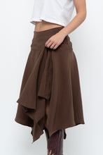 Load image into Gallery viewer, ZARA x Brown Midi Skirt (S, M)