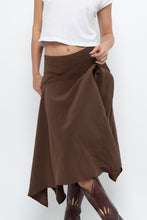 Load image into Gallery viewer, ZARA x Brown Midi Skirt (S, M)