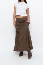 Load image into Gallery viewer, Vintage x EDDIE BAUER Brown Linen Maxi Skirt (L)